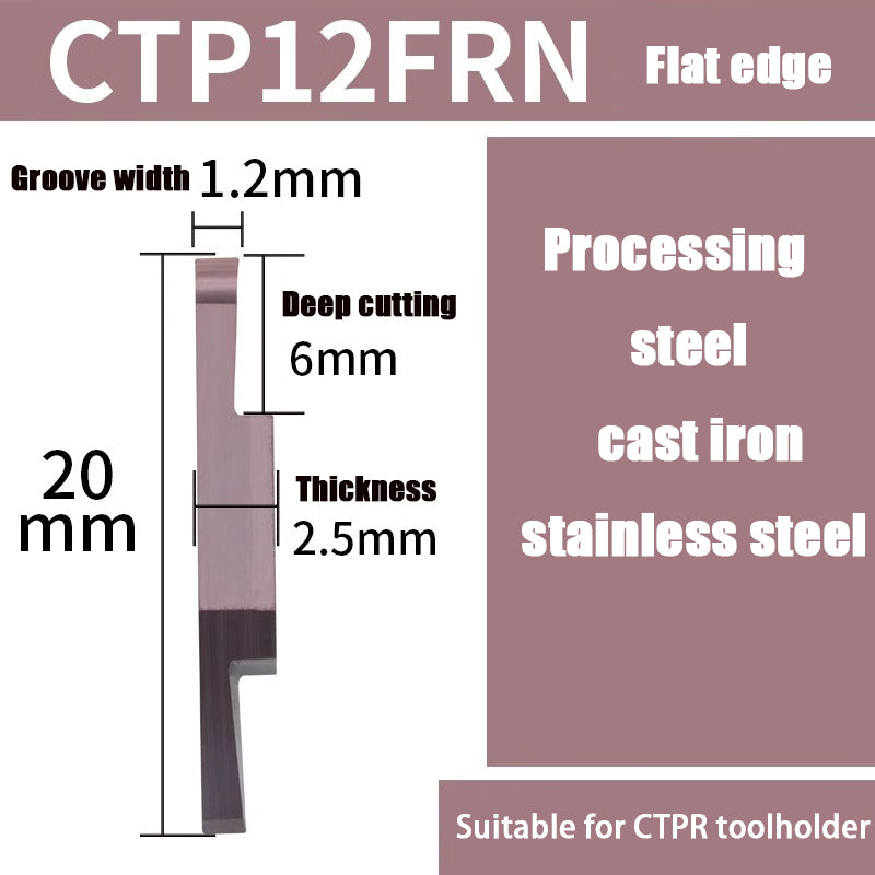 98-CTPA15FRN Swiss CNC Machine Blade Flat Bevel Groove Cutting Tool Shandong Denso Pricision Tools Co.,Ltd.